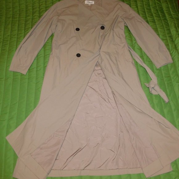 PROLOGUE Lightweight Simple Elegant Trench Coat M - Picture 2 of 7